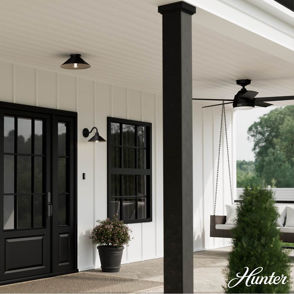 Hunter 46022 Matte Black Skyflow Matte Black 1 Light Medium Image 3