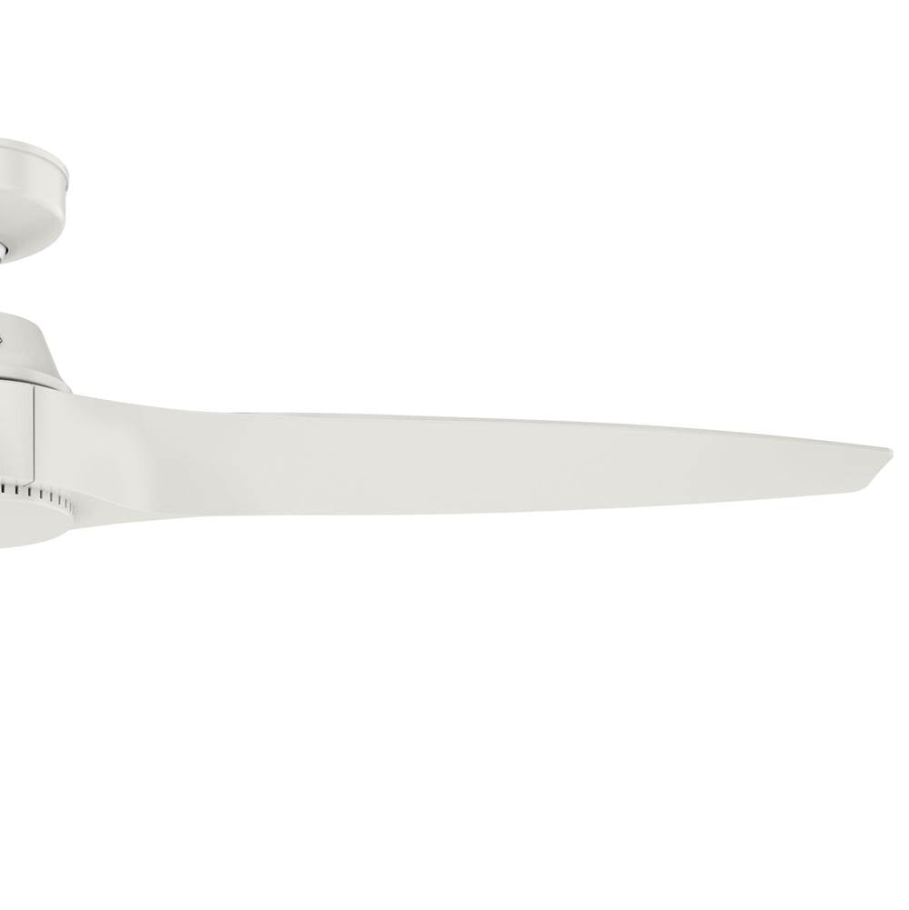 Hunter 52998 Fresh White 60 Inch Mosley Energy Star Fresh White Damp Rated Ceiling Fan And Wall Control Image 3
