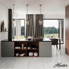 Hunter 45235 Alturas Gold Vidria Alturas Gold With Amber Iridescent Glass 1 Light Pendant Ceiling Light Fixture Image 5
