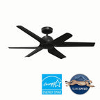 Hunter Airstack 52 Inch Airstack Matte Black
