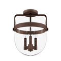 Hunter Karloff 3 Light Semi-flush Mount
