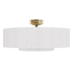 Hunter Brookside 30 Inch Brookside Luxe Gold Ceiling Fan With Led Light Kit And Handheld Remote