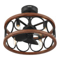 Hunter 50105 Matte Black 22 In Haven Fandelier - Matte Black Image 1