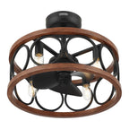 Hunter 50105 Matte Black 22 In Haven Fandelier - Matte Black Image 1