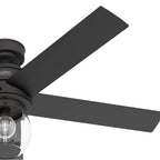 Hunter 52655 Matte Black Hunter 52 Inch Xidane Matte Black Ceiling Fan With Led Light Kit And Handheld Remote Image 5