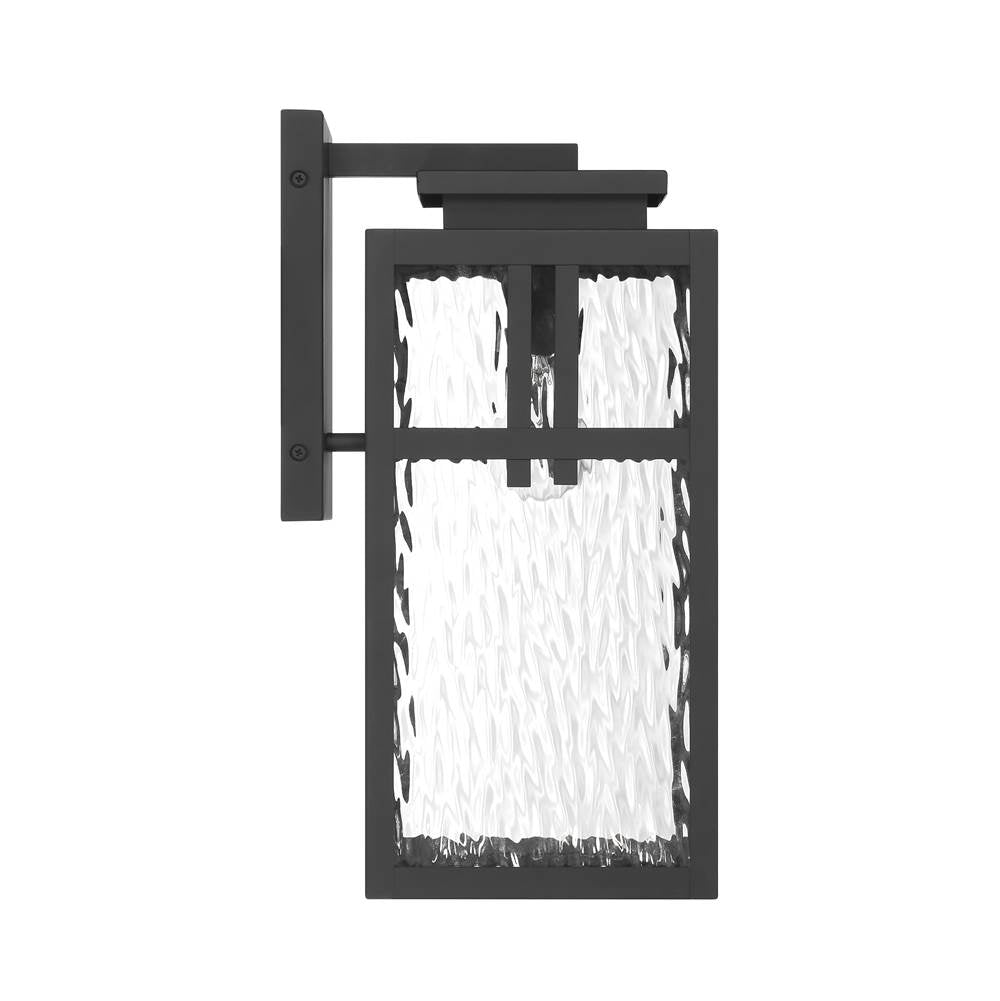 Hunter 46044 Matte Black Aspenbrook Outdoor 1 Light Large Wall Light Black Image 2