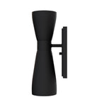 Hunter 19826 Flat Matte Black Hunter Zola Flat Matte Black 2 Light Sconce Wall Light Fixture Image 6
