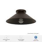 Hunter 46025 Matte Bronze Hunter Skyflow Matte Bronze 1 Light Medium Image 5