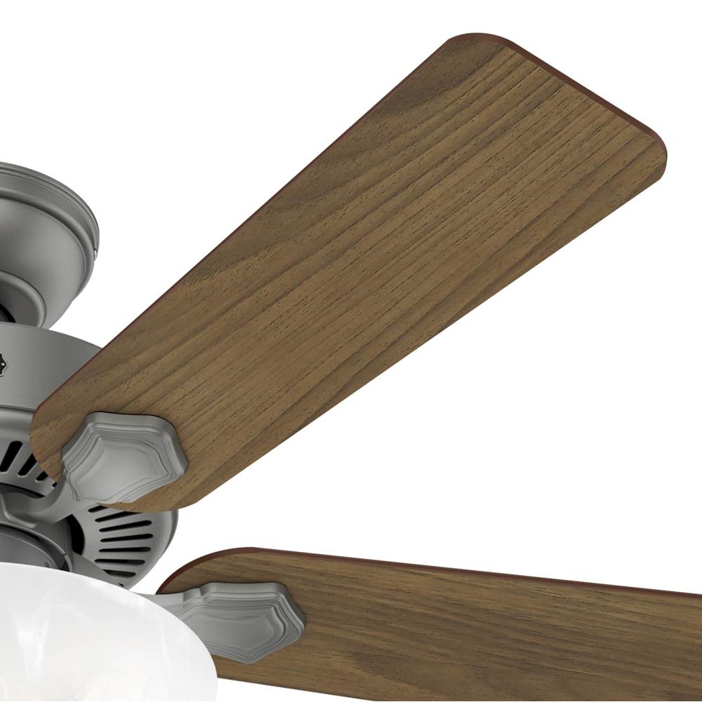Hunter 52780 Matte Silver Hunter 44 Inch Swanson Matte Silver Ceiling Fan With Led Light Kit And Pull Chain Image 5