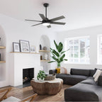 Hunter 52783 Matte Black 52 Inch Georgetown Energy Star Hunterexpress Matte Black Ceiling Fan With Led Light Kit And Handheld Remote Image 3