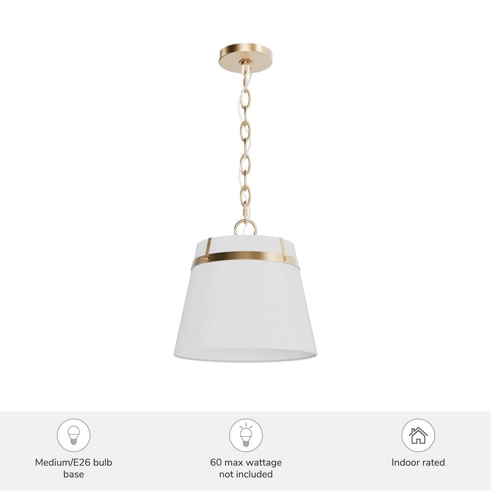 Hunter 48162 Alturas Gold Ada Lee 1 Light Small Pendant Gold Image 3