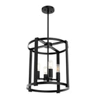 Hunter 19003 Matte Black Astwood 4 Light Chandelier Small Image 1