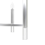 Hunter 19528 Brushed Nickel Hunter Sunjai Brushed Nickel 12 Light Chandelier Ceiling Light Fixture Image 2