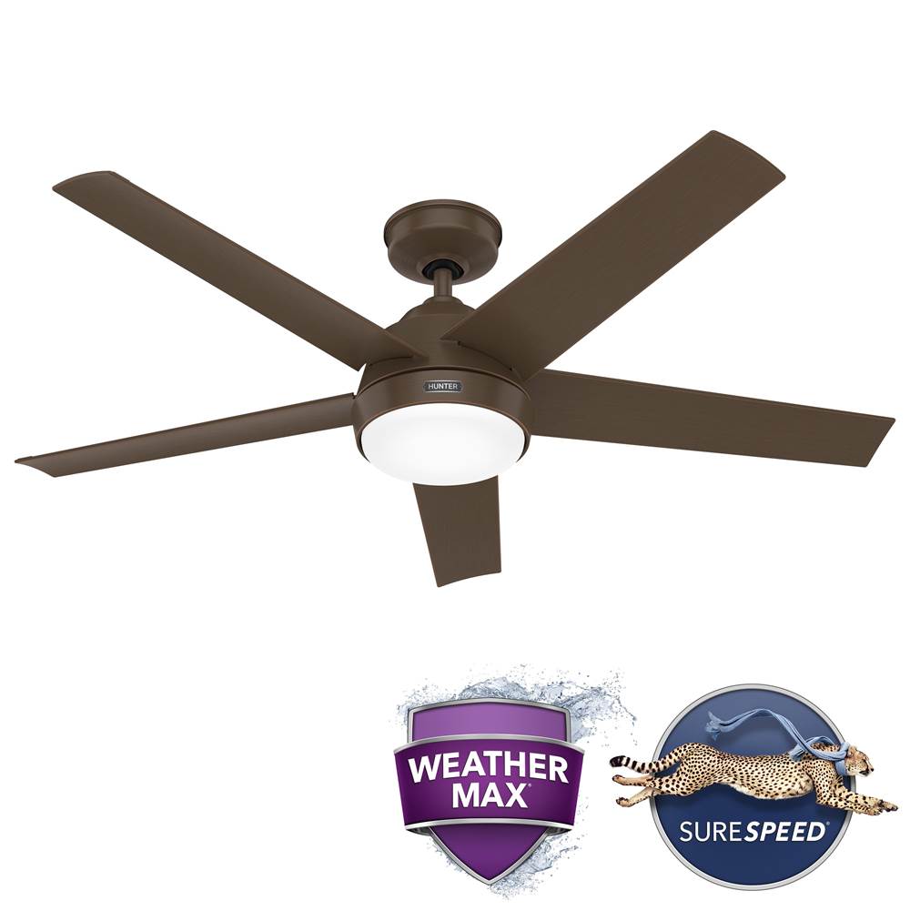 Hunter  52 In Skyflow - Matte Bronze