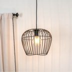 Hunter 48240 Matte Black Hunter Redding Matte Black 1 Light Medium Pendant Ceiling Light Fixture Image 8