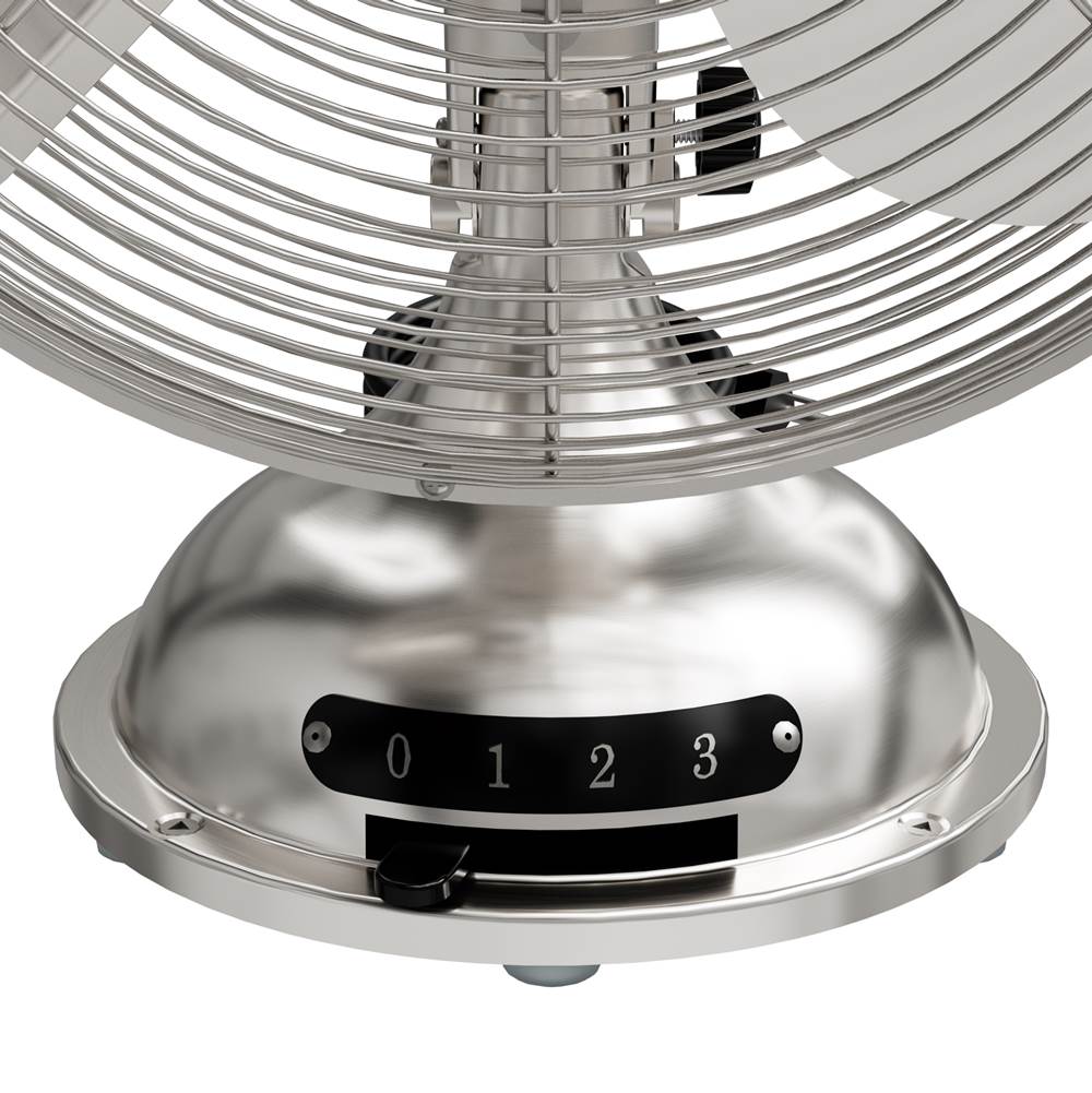 Hunter 97315 Brushed Nickel Table Top Fan Image 2