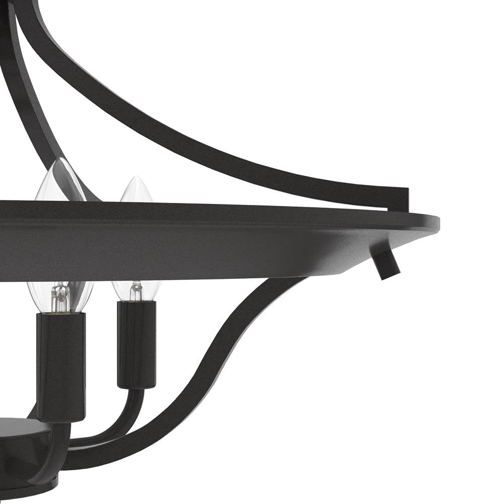 Hunter Perch Point Perch Point 4 Light Semi-flush Mount