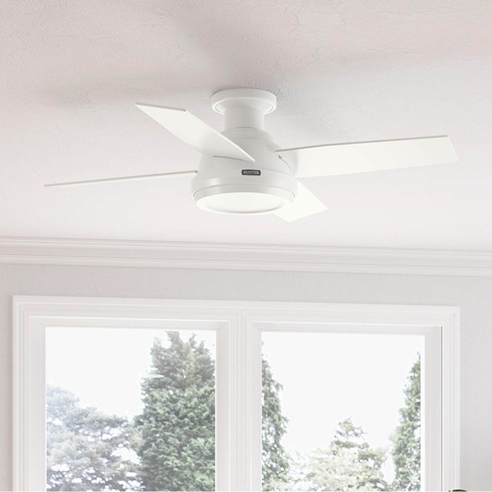 Hunter 59334 Fresh White 44 Inch Dempsey Lp Fresh White Image 8