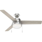 Hunter 50540 Brushed Nickel 52 Inch Aker Brushed Nickel Image 3