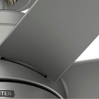 Hunter 52376 Matte Silver 52 Inch Brazos Matte Silver Damp Rated Ceiling Fan With Led Light Kit And Handheld Remote Image 6