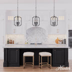 Hunter 45240 Matte Black Zoanne Matte Black 4 Light Pendant Ceiling Light Fixture Image 5