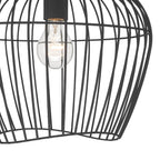 Hunter 48239 Matte Black Hunter Redding Matte Black 1 Light Medium Flush Mount Ceiling Light Fixture Image 3