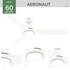 Hunter 52820 Matte White 60in Aeronaut - Matte White Image 6