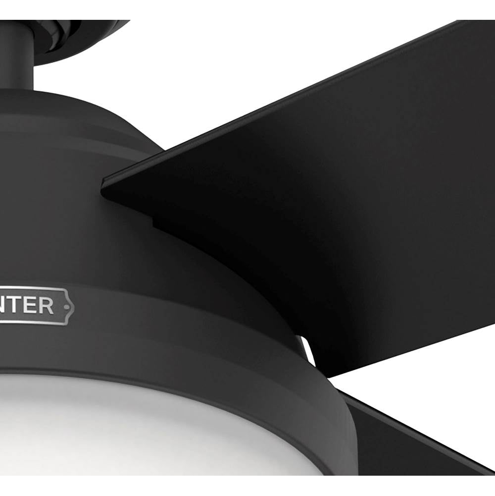 Hunter 52388 Matte Black 52 Inch Dempsey Matte Black Ceiling Fan With Led Light Kit And Handheld Remote Image 7