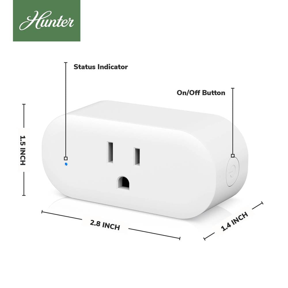 Hunter 99983 Fresh White Huntersmart Smart Plug Image 4