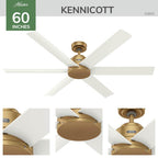 Hunter 51833 Luxe Gold 60in Kennicott - Luxe Gold Image 6
