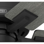 Hunter 52311 Matte Black 52 Inch Wifi Techne Matte Black Ceiling Fan With Led Light Kit And Handheld Remote Image 8