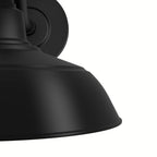 Hunter 46002 Matte Black,White Mill Valley Matte Black And White 1 Light Small Image 4
