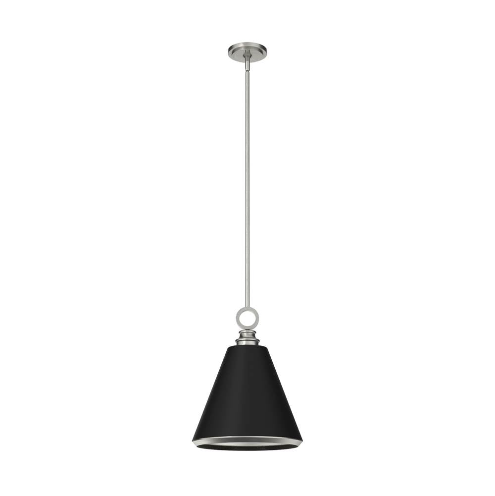 Hunter 19445  Klein 1 Light Metal Pendant 12 Inch Image 1