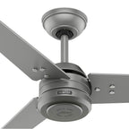 Hunter 52981 Matte Silver 60 Inch Cassius Energy Star Matte Silver Damp Rated Ceiling Fan And Wall Control Image 5