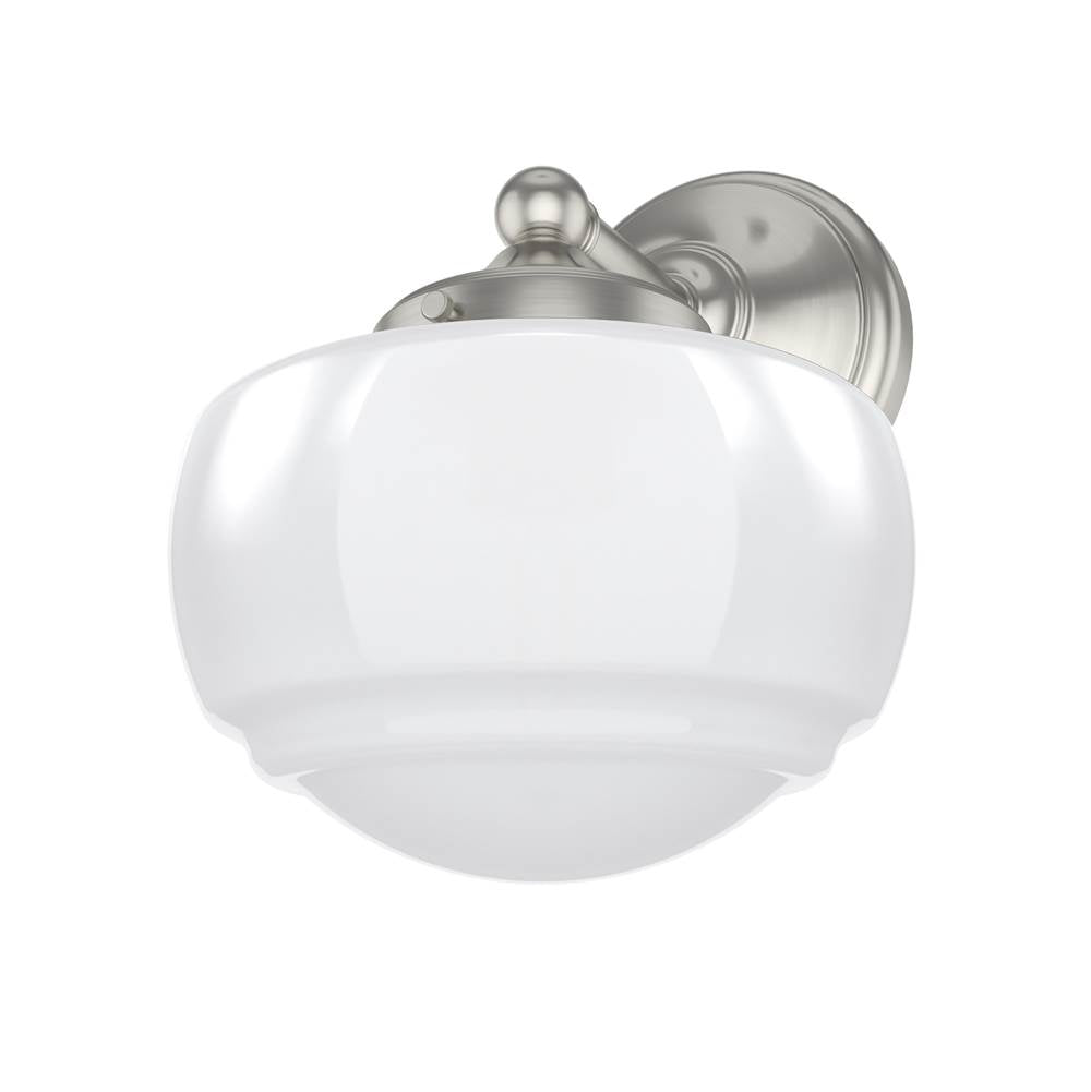 Hunter Saddle Creek Saddle Creek 1-light Wall Sconce Bn Cased White