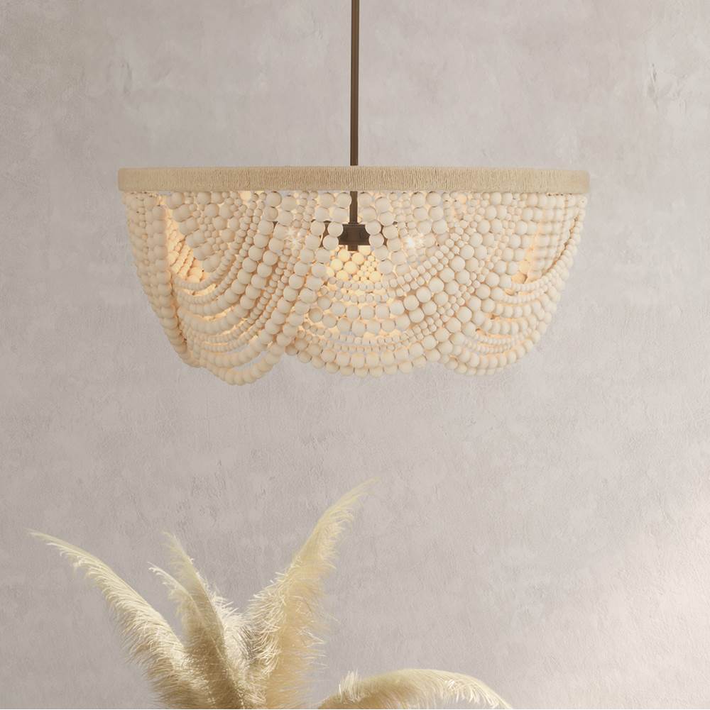 Hunter 48189 Matte Bronze Autumndale 6 Light Medium Chandelier Image 5