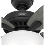 Hunter 52395 Matte Black 52 Inch Newsome Matte Black Ceiling Fan With Led Light Kit And Pull Chain Image 6