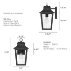 Hunter 46080 Matte Black Hunter Spring Cove Matte Black With Clear Glass 1 Light Image 5