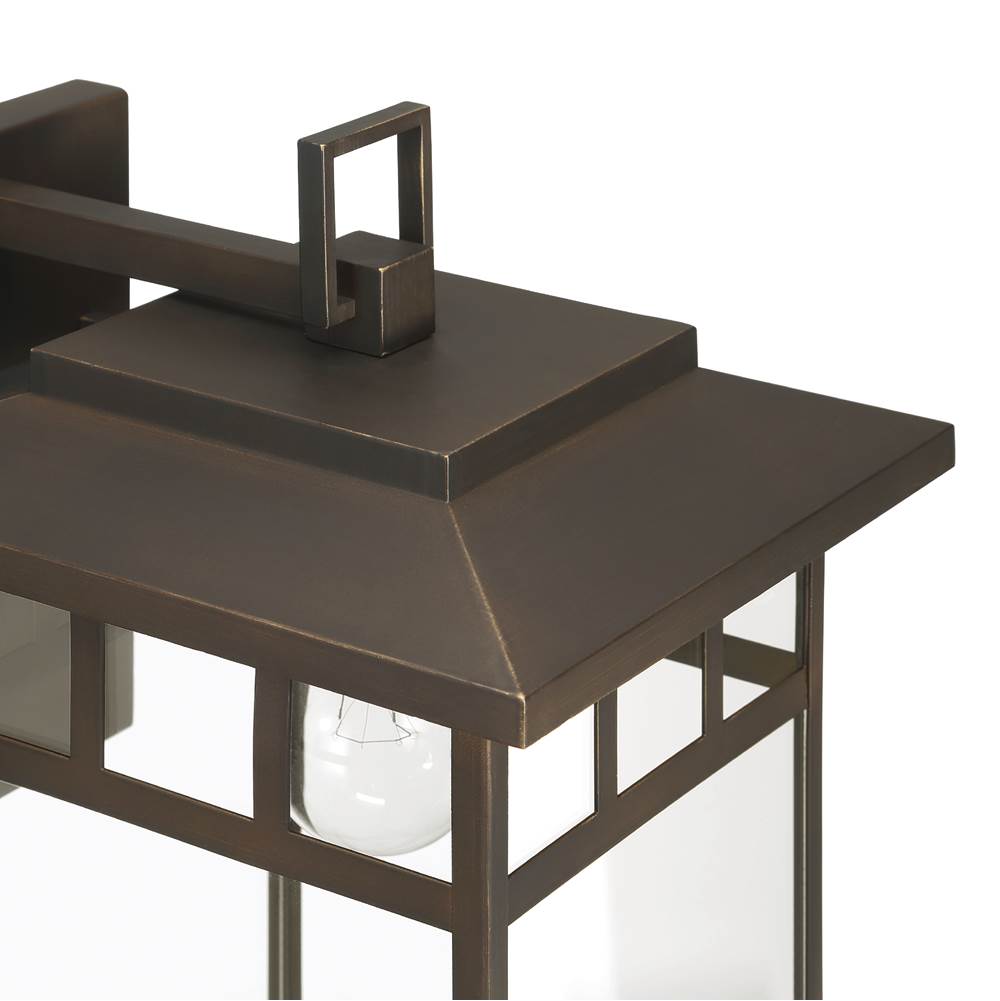 Hunter 46071 Matte Bronze Hunter Yancy House Matte Bronze With Clear Glass 1 Light Image 4