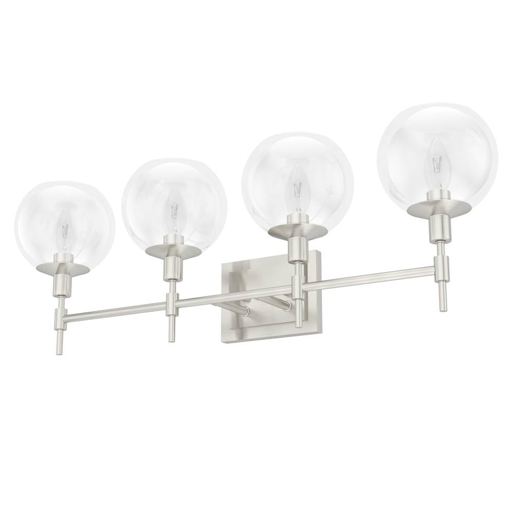 Hunter 19766 Brushed Nickel Xidane 4 Light Vanity Image 1