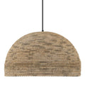 Hunter 48265 Matte Black Hillmount 1 Light Large Pendant Brown Image 1