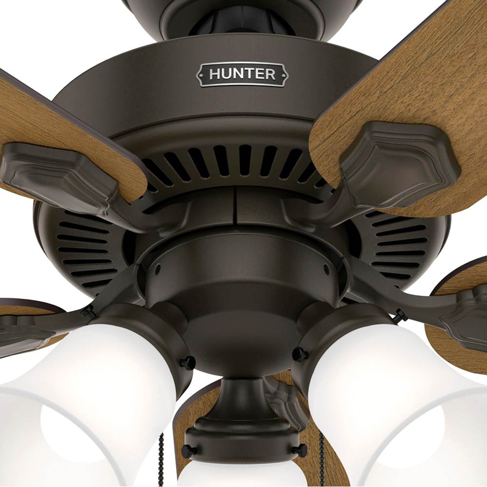 Hunter 52781 New Bronze Hunter 44 Inch Swanson New Bronze Ceiling Fan With Led Light Kit And Pull Chain Image 8