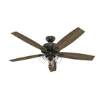 Hunter 52349 Noble Bronze 60 Inch Dondra Noble Bronze Ceiling Fan With Led Light Kit And Pull Chain Image 1