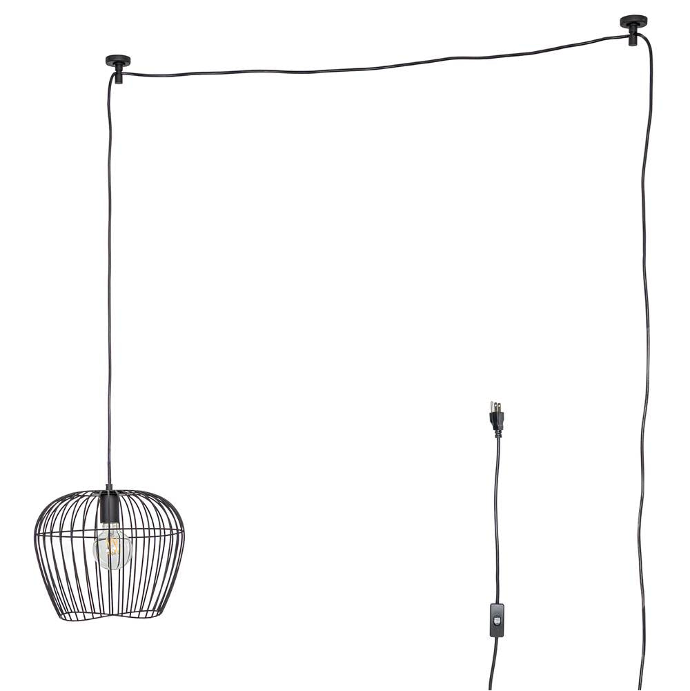 Hunter 48240 Matte Black Hunter Redding Matte Black 1 Light Medium Pendant Ceiling Light Fixture Image 3