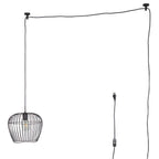 Hunter 48240 Matte Black Hunter Redding Matte Black 1 Light Medium Pendant Ceiling Light Fixture Image 3