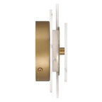 Hunter 13263 Cast Alabaster,Luxe Gold Opaline Crest Jasmine Roth Led 8 Inch Sconce Image 3