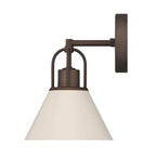 Hunter 13167 Sandstone Carrington Isle Jasmine Roth 1 Light Sconce Image 2