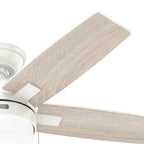 Hunter 52774 Fresh White 44 Inch Anisten Fresh White Ceiling Fan With Led Light Kit And Pull Chain Image 3
