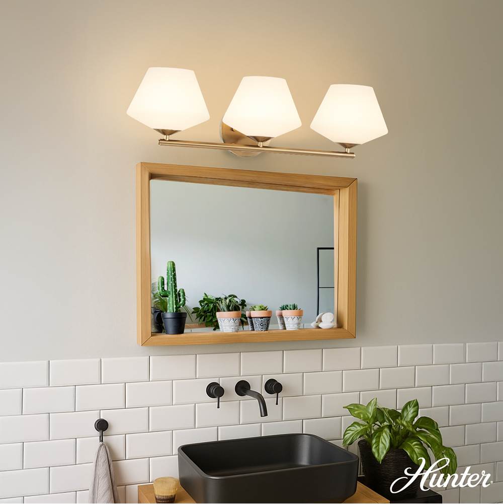 Hunter Celestial Valley Celestial Valley 3 Light Medium Vanity Gold