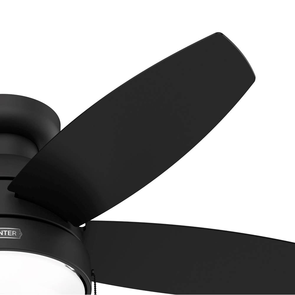 Hunter 52613 Matte Black 44in Lilliana - Flat Matte Black Image 6